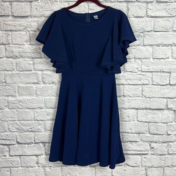 Dresses & Skirts - Navy Swing Dress Size Small